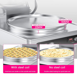 Máquina Comercial Eléctrica Multifunción para Hacer Pizza y Panqueques con Doble Calentamiento y Sabor a Salsa de <span class=keywords><strong>Mil</strong></span> Capas, 30 Unidades/Min, PLC - Product Image 4