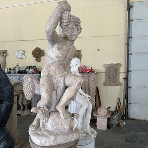 Handmade tác phẩm điêu khắc bằng đá cẩm thạch Hot Bán trai nho ravertine tượng cho ngoài trời sân vườn trang trí - Product Image 4