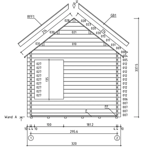 11m ² Casa de madera de color rojo Europeo de lujo Casa pequeña para recreación - Product Image 5