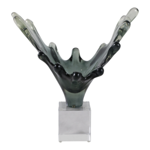 Scultura moderna ispirata alle onde, statua decorativa per casa, ufficio, bagno, pezzo d'arte d'accento. - Product Image 4
