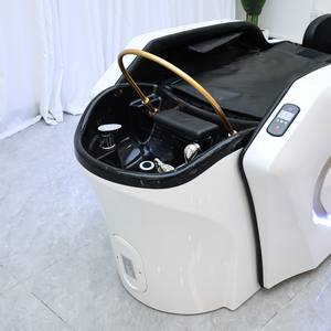 Sillón de Lavado de Cabello Eléctrico Moderno para Salón de Belleza, Silla de Peluquería con SPA para la Cabeza, Mueble de SPA Eléctrico con Masaje, Cama de Champú - Product Image 3