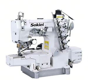 QK-600-01CB/UT Nouvelle machine à coudre industrielle interlock à tête carrée, à entraînement direct, à pied mobile, à lit plat, petite, haute vitesse, automatique - Product Image 1