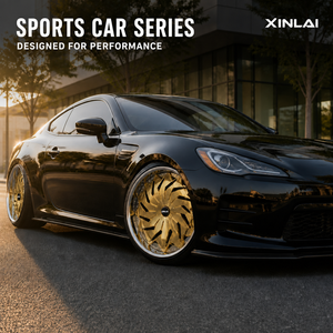 Jantes forgées XinLai personnalisées en chrome doré, design maillé, 20, 22, 24, 26, 28, 30 pouces, pour pneus de voitures particulières - Product Image 3