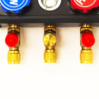 DUOYI DY521A ensemble de jauges de collecteur professionnelles, testeur de climatisation de réfrigération numérique, testeur de fuite de pression sous vide HVAC