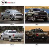 Upgrade-Kit Für Dodge Ram 1500 PP-Material 2019-2023 Stoßstangen haube Lichter Kotflügel Seitens tufe alt bis neues Facelift-Bodykit