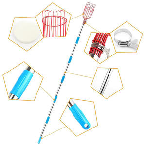 Ensemble de cueillette de fruits avec tige télescopique détachable, dispositif de cueillette de pommes, cueilleur de fruits portable, collecteur de fruits - Product Image 6