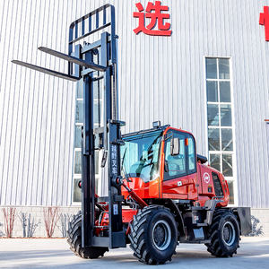 Envío Gratis Puerta a Puerta Compra al por Mayor Montacargas Diésel de 5 Toneladas 5000 kg con Tracción en las Ruedas, Certificación CE Eur5, para Todo Terreno con Neumáticos Todoterreno - Product Image 3