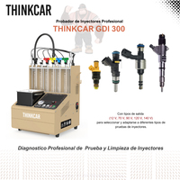 Máquina Limpiadora y Probador de Inyectores de Combustible THINKCAR GDI300 GDI EFI Piezo de 6 Cilindros, 220V, Herramienta de Limpieza Ultrasónica para Autos y Motocicletas