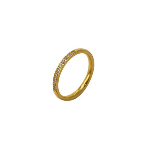 Minimalist Diamond Encrusted <b>Titanium</b> Steel <b>Ring</b> 316 Stainless Steel Index Finger <b>Ring</b> Unisex Everyday Wear - Product Image 5