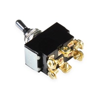 Interrupteur à bascule TOOWEI OnOn à verrouillage, 6 bornes, 6 broches, 2 positions, 20A 125VAC, 12mm, IP68, étanche, DPDT, robuste
