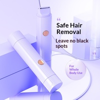 Alat Cukur Rambut Wajah dan Tubuh Wanita 2-in-1 Double-head Tanpa Rasa Sakit, Tahan Air IPX5 dengan Antarmuka Elektrik Tipe-C