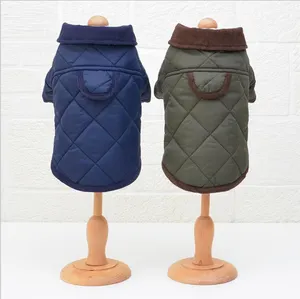 Best Selling British Style Pet Coat Checked Dog Warm Jacket