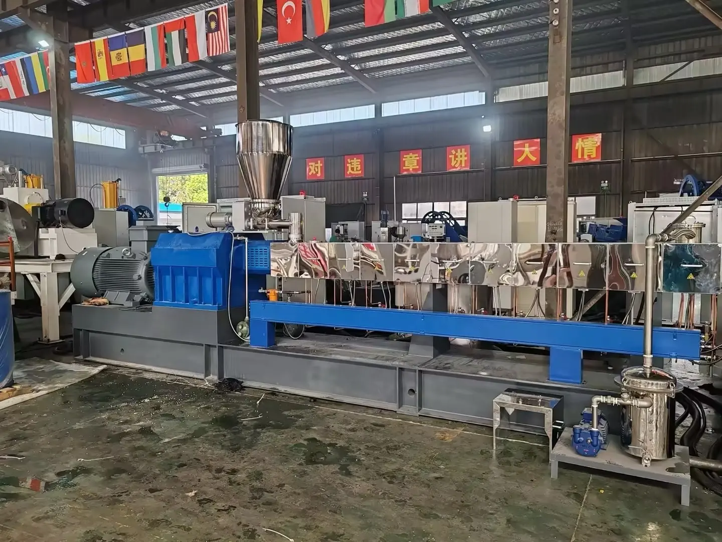 PVC high quality granules making machine cable compound extruder plastic granulator line