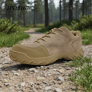 Botas <span class=keywords><strong>de</strong></span> Combate ZH, Resistentes al Desgarro, <span class=keywords><strong>de</strong></span> Gamuza Natural, para Entrenamiento en el Desierto, con Suela <span class=keywords><strong>de</strong></span> Goma Resistente, Color Bronceado, Modelo HSM163 - Product Image 3