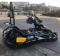 Kart Électrique Haute Vitesse 60 km/h, Alimenté par Batterie avec Lumière LED et Essieu à Pédales pour Extérieur, à Prix Attractif