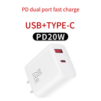 Kompakt 20w Pd Duvar Şarj Cihazı Adaptörü Tip C - Tip C Hızlı Şarj Kablosu Seti, Renkli Kutu ile Birlikte, Küresel İş Seyahatleri ve Araba Kullanımı İçin