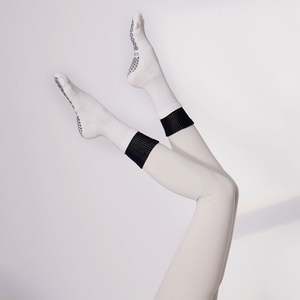 Custom Logo <b>Pilates</b> Socks for Women with Grip Sole Ribbon Bow Design Non-Slip Yoga Socks <b>Pilates</b> Grip Socks Custom - Product Image 3