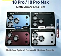 Film de protection d'écran en verre trempé 3D 9H mat en alliage d'aluminium, couverture intégrale pour iPhone 15 16 17 18 Pro Max Plus Air Duo