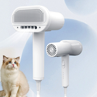 Brosse de séchage pour animaux 2 en 1 Peigne pour sèche-cheveux pour animaux Intelligent Automatic Steam Spray Pet Grooming Brush