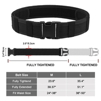 Ceinture tactique en nylon légère et résistante à l'usure pour l'entraînement sportif et la sécurité en extérieur