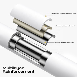 <span class=keywords><strong>Tringle</strong></span> à rideau de <span class=keywords><strong>douche</strong></span> en métal antirouille de couleur personnalisée <span class=keywords><strong>sans</strong></span> perçage - Product Image 4