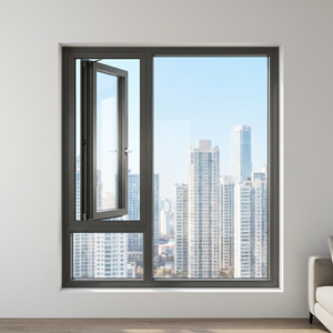 Fenêtre à battant extérieure en aluminium, abordable, étanche, sur mesure, pour projets résidentiels en Asie du Sud-Est - Product Image 1