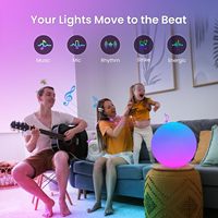 Lampe à boule LED RVB rechargeable, globe lumineux changeant de couleur, télécommande pour la maison, chambre d'enfant, chambre à coucher, bar, table, fête en piscine, utilisation en intérieur