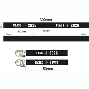 Portachiavi Personalizzato per la Laurea, Regalo Promozionale <span class=keywords><strong>di</strong></span> Alta Qualità per Diplomati della Scuola Materna, Design Lucido con Stola in Raso - Product Image 3