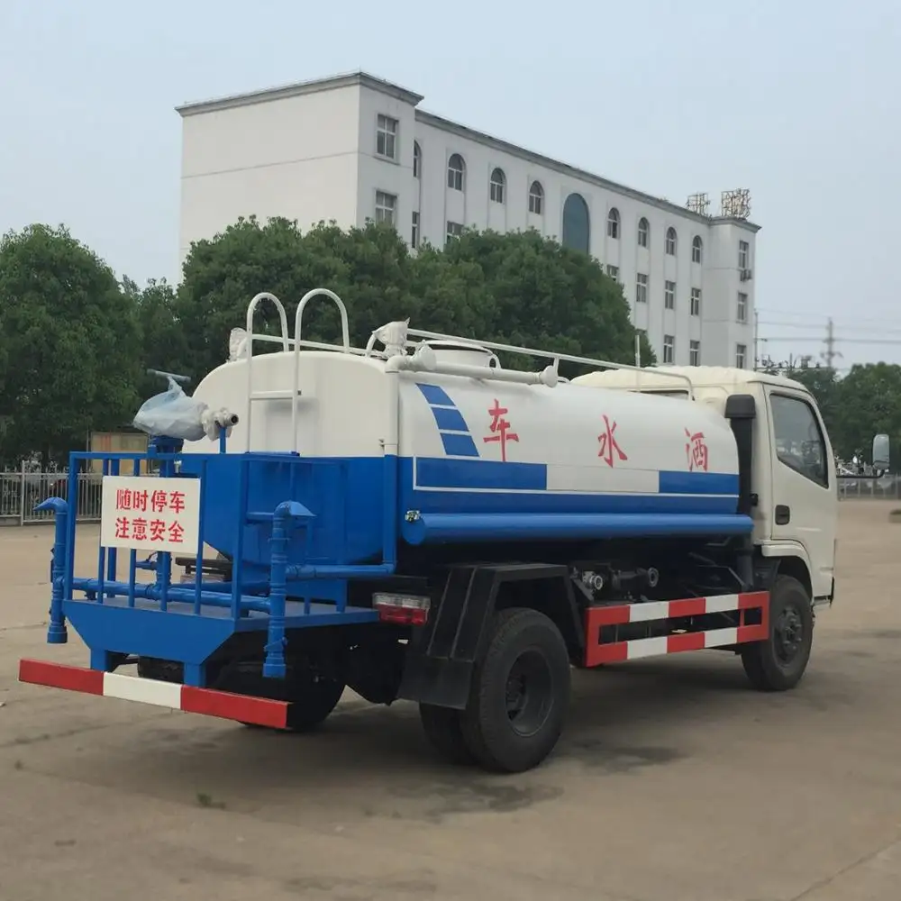 Içme su kamyonu satılık paslanmaz çelik sıcak satış 5000L su yağmurlama özelleştirilmiş Dongfeng Euro III 4X2 kamyon