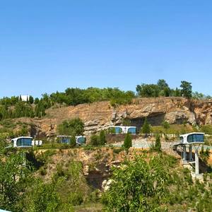 บ้านแคปซูลอวกาศสุดหรูพร้อมผนังกระจกและตกแต่งภายในทันสมัยสำหรับโรงแรมริมทะเล รีสอร์ทริมภูเขา แคปซูลแกลมปิ้ง และวิลล่า - Product Image 3