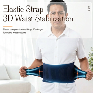 Ceinture de massage lombaire à lumière rouge facile à utiliser, double zone, simule le massage manuel pour les seniors, entretien quotidien de la taille - Product Image 3