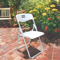 Chaise de bureau pliante en plastique avec support pour livre et tablette Chaise d'ordinateur pliable pour réunion, formation et référence
