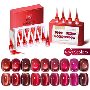 Комплект гель-лаков для ногтей OEM-производителя: оптовая продажа, высокопигментированный, без ТПО, коллекция гель-лаков «Кошачий глаз» - Product Image 2