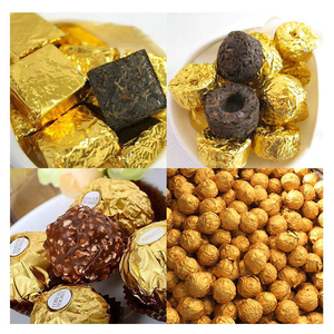 Golden Aluminum Foil Candy <b>Chocolate</b> Cookie Wrapping <b>Tin</b> Paper Party DIY Metal Embossing Gift Packaging Craft Paper - Product Image 3