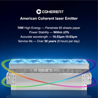 Appareil portable de resurfaçage cutané au laser CO2 fractionné pour l'élimination des cicatrices, des vergetures, des rides et de l'acné, 10600 nm, laser CO2 de bureau