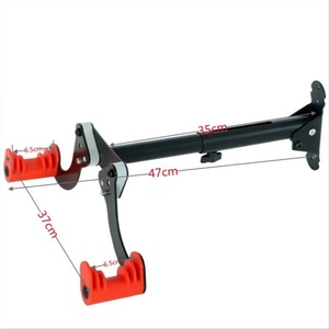 Soporte de <span class=keywords><strong>Pared</strong></span> Ajustable para Bicicleta, Soporte de <span class=keywords><strong>Pared</strong></span> para Bicicleta de Carretera o Montaña, Ahorro de Espacio, Soporte de Exhibición para Ciclismo en Interiores - Product Image 2