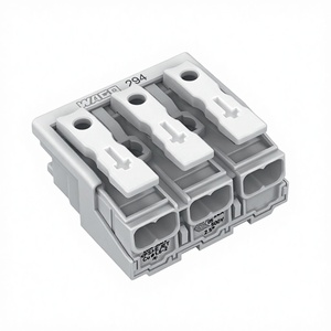 ขั้วต่อไฟ LED สีขาวแบบกด 3 ขั้ว รุ่น <span class=keywords><strong>294</strong></span>-5003 ซีรีส์ <span class=keywords><strong>294</strong></span> ของแท้จาก <span class=keywords><strong>Wago</strong></span> สำหรับสายไฟทุกประเภท รองรับกระแสสูงสุด 2.5มม. 500ชิ้น/แพ็ค - Product Image 1