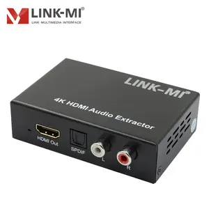 LINK-MI HDMI аудио экстрактор с поддержкой 3D 4K @ 30 Гц HDMI в HDMI + SPDIF / L/R аудио конвертер для Apple TV и Blu-Ray плеер