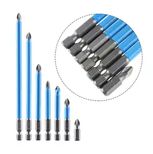 10 Stuks Schroevendraaier Bit Set S2 Ph2 Gelegeerde Stalen Schroevendraaier Magnetische Elektrische Impact