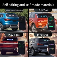 Luces LED para Parabrisas de Coche con Control Remoto, Animaciones Personalizadas, Pantalla LED Inteligente para Camiones y Letreros de Tiendas