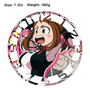 Reloj <span class=keywords><strong>de</strong></span> Pared Redondo <span class=keywords><strong>de</strong></span> Madera Ecológico con Grabado <span class=keywords><strong>de</strong></span> My Hero <span class=keywords><strong>Academia</strong></span>, Creativo, Moderno, Decorativo, para Aniversario, Venta al por Mayor - Product Image 4