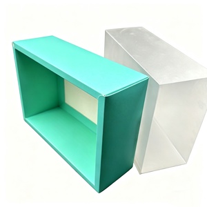 Caja de Regalo Deslizable Azul Ecológica de Alta Gama con Tapa Transparente para Regalos de Cumpleaños y Festivos, Ideal para Jabones y Recuerdos, Personalizable - Product Image 3