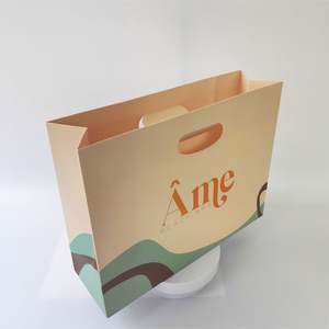 KM Luxury <b>White</b> Paper <b>Bag</b> Custom Printed logo Personalized Shopping <b>Gift</b> Paper <b>Bags</b> with Your Own logo - Product Image 4
