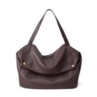 Nouveau Sac Fourre-tout Grande Capacité en Cuir Véritable à Fermeture Éclair Style Européen et Américain pour Femme – Collection Été 2026