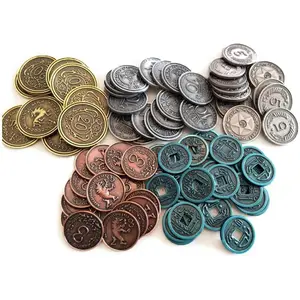 Kunden definiert Metall-Spiel münzen, personal isierte Größe und Logo, hochwertige Münze