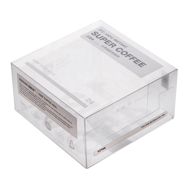 EN PVC Transparent boîtes D'emballage en plastique boîte de rangement pour aliments/bijoux/Bonbons/Cadeau/café