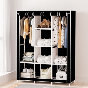 GQK Riel deslizante desmontable para colgar en la puerta, estilo moderno, a prueba de polvo, con amortiguador único, accesorios esenciales para armario. - Product Image 5