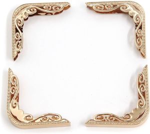 MY MIRONEY Light Gold Metal Handbag Hollow <b>Corner</b> Protector Edge Safety Guard Hardware <b>Storage</b> Bag And Accessorie - Product Image 3