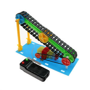 สายพานลำเลียงไฟฟ้า OKYN-Y0234 อุปกรณ์โครงการวิทยาศาสตร์ DIY สำหรับนักเรียน - Product Image 1