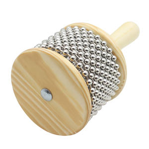 Cabasa de Madera, Instrumento Musical de Percusión, Accesorio para la Educación Musical y el Desarrollo Temprano - Product Image 1